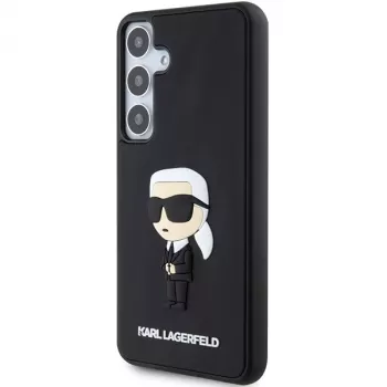 Karl Lagerfeld KLHCS24M3DRKINK σκληρή θήκη 3D Rubber Ikonik για Samsung Galaxy S24+ μαύρη