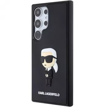 Karl Lagerfeld KLHCS24L3DRKINK σκληρή θήκη 3D Rubber Ikonik για Samsung Galaxy S24 Ultra - μαύρη