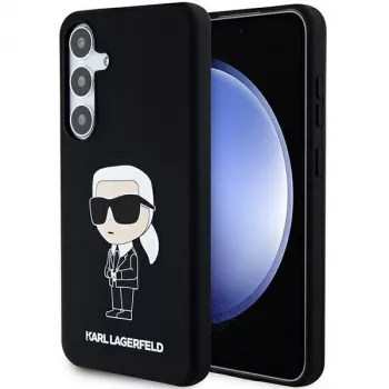 Karl Lagerfeld Ikonik θήκη σιλικόνης για Samsung Galaxy S24 - μαύρη