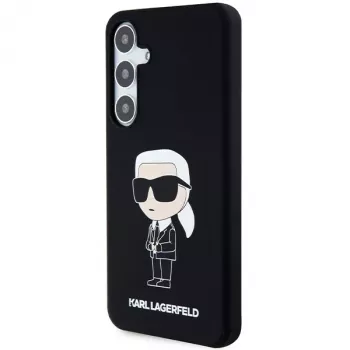 Karl Lagerfeld Ikonik θήκη σιλικόνης για Samsung Galaxy S24 - μαύρη