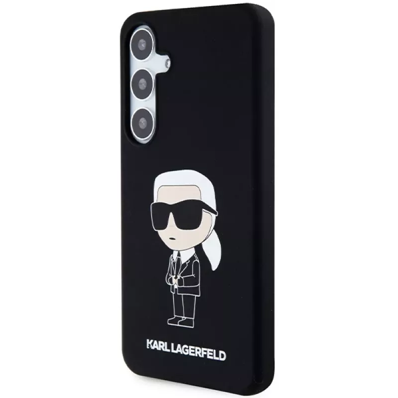Karl Lagerfeld Ikonik θήκη σιλικόνης για Samsung Galaxy S24 - μαύρη