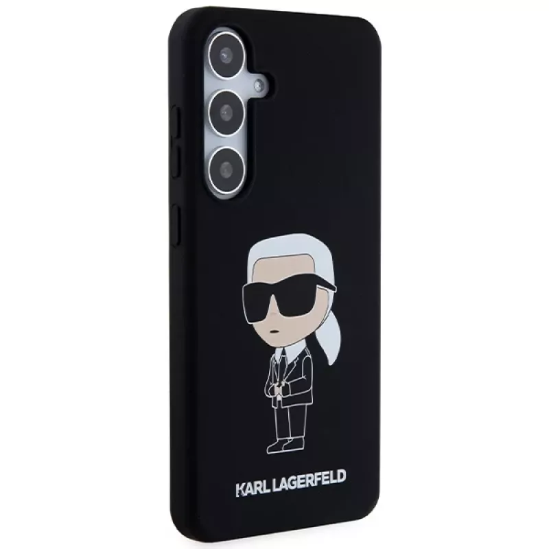 Karl Lagerfeld Ikonik θήκη σιλικόνης για Samsung Galaxy S24 - μαύρη