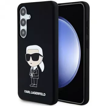 Karl Lagerfeld KLHCS24MSNIKBCK θήκη σιλικόνης Ikonik για Samsung Galaxy S24+ (SM-S926) - μαύρη