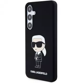Karl Lagerfeld KLHCS24MSNIKBCK θήκη σιλικόνης Ikonik για Samsung Galaxy S24+ (SM-S926) - μαύρη