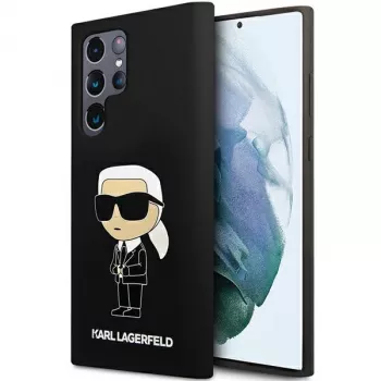 Karl Lagerfeld Ikonik θήκη σιλικόνης για Samsung Galaxy S24 Ultra - μαύρη