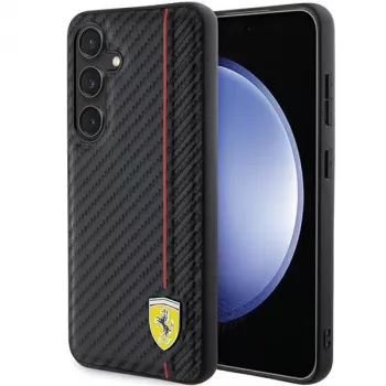 Ferrari FEHCS24MN3DUR S24+ S926 μαύρη σκληρή θήκη Carbon Printed Line