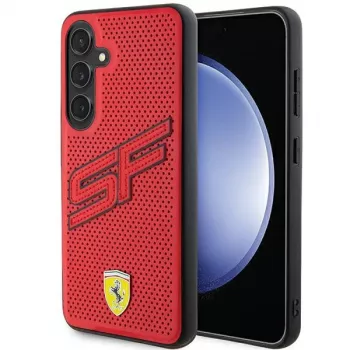 Ferrari FEHCS24MPINR S24+ S926 κόκκινη σκληρή θήκη Big SF Perforated για Samsung Galaxy S24+