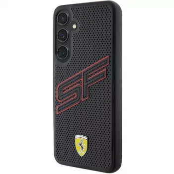 Ferrari FEHCS24SPINK S24 S921 μαύρη σκληρή θήκη Big SF Perforated για Samsung Galaxy S24