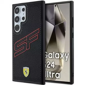 Ferrari FEHCS24LPINK S24 Ultra S928 μαύρη σκληρή θήκη Big SF Perforated