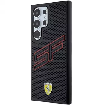 Ferrari FEHCS24LPINK S24 Ultra S928 μαύρη σκληρή θήκη Big SF Perforated