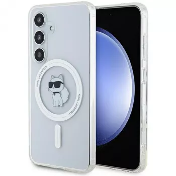 Karl Lagerfeld KLHMS24SHFCCNOT σκληρή θήκη για Samsung Galaxy S24, διαφανής, MagSafe, Choupette Design