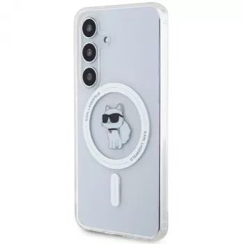 Karl Lagerfeld KLHMS24SHFCCNOT σκληρή θήκη για Samsung Galaxy S24, διαφανής, MagSafe, Choupette Design