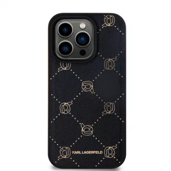 Karl Lagerfeld iPhone 15 Pro Max 6,7 ιντσών μαύρη προστατευτική θήκη Karl Head MagSafe