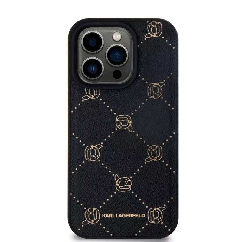 Karl Lagerfeld iPhone 15 Pro Max 6,7 ιντσών μαύρη προστατευτική θήκη Karl Head MagSafe