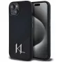 KARL LAGERFELD θήκη MagSafe Silicone Shadow Metal Initial για iPhone 15 μαύρη