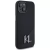 KARL LAGERFELD θήκη MagSafe Silicone Shadow Metal Initial για iPhone 15 μαύρη