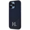 Karl Lagerfeld θήκη MagSafe Silicone Shadow Metal Initial για iPhone 15 Pro Max μαύρη