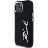 KARL LAGERFELD θήκη Silicone Metal Script Logo για Apple iPhone 15, μαύρη