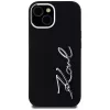 KARL LAGERFELD θήκη Silicone Metal Script Logo για Apple iPhone 15, μαύρη