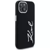 KARL LAGERFELD θήκη Silicone Metal Script Logo για Apple iPhone 15, μαύρη