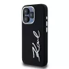 Karl Lagerfeld KLHCP15LSCMSMVK Hardcase Silicone Metal Script Logo για iPhone 15 Pro 6.1 μαύρο