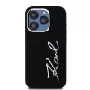 Karl Lagerfeld KLHCP15LSCMSMVK Hardcase Silicone Metal Script Logo για iPhone 15 Pro 6.1 μαύρο