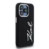 Karl Lagerfeld KLHCP15LSCMSMVK Hardcase Silicone Metal Script Logo για iPhone 15 Pro 6.1 μαύρο