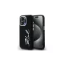 KARL LAGERFELD θήκη Silicone Metal Script Logo για Apple iPhone 15 Pro Max, μαύρη