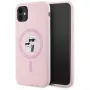 KARL LAGERFELD θήκη MagSafe Silicone Karl&Choupette για iPhone 11 ροζ