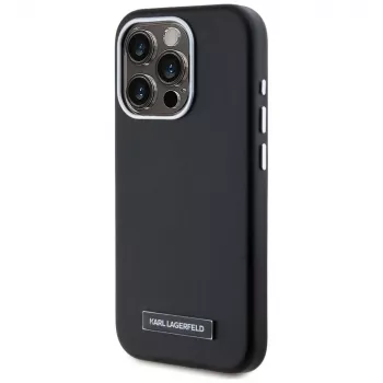 Karl Lagerfeld θήκη MagSafe Metal Plate για iPhone 15 Pro Max μαύρη