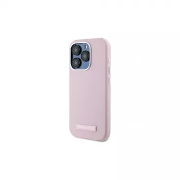 Karl Lagerfeld KLHMP15LPGMSRPP iPhone 15 Pro 6,1 ιντσών ροζ Hardcase με μεταλλική πλάκα MagSafe