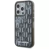 Karl Lagerfeld θήκη Liquid Glitter Monogram Gradient για iPhone 15 Pro Max, μαύρη
