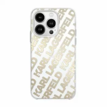Karl Lagerfeld KLHCP15SHKFOEMD Θήκη iPhone 15 / 14 / 13 6,1 ίντσες Χρυσή Σκληρή IML FulloverLogo