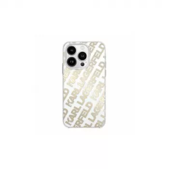 Karl Lagerfeld KLHCP15SHKFOEMD Θήκη iPhone 15 / 14 / 13 6,1 ίντσες Χρυσή Σκληρή IML FulloverLogo