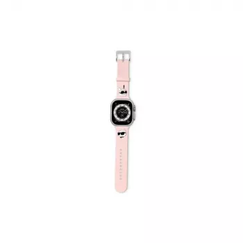 Karl Lagerfeld 3D Rubber Karl & Choupette Heads Λουράκι Apple Watch 38/40/41mm Ροζ