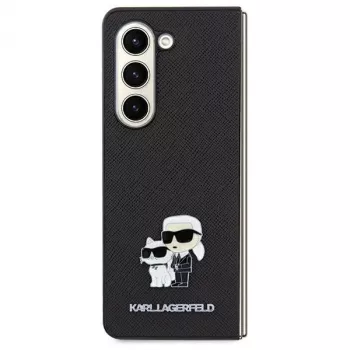 Karl Lagerfeld KLHCSA35SAKCNPK A35 A356 Σκληρή θήκη Μαύρη Saffiano Karl & Choupette Pin για Samsung Galaxy A35 5G