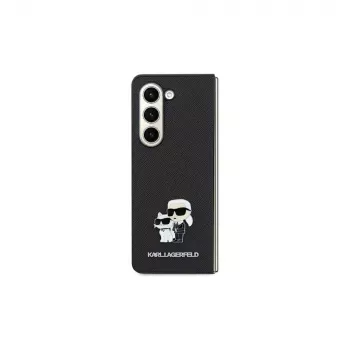 Karl Lagerfeld KLHCSA35SAKCNPK A35 A356 Σκληρή θήκη Μαύρη Saffiano Karl & Choupette Pin για Samsung Galaxy A35 5G