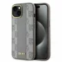 DKNY DKHMP14SPCPVSLE Θήκη iPhone 14 6,1 ίντσες Μπεζ Σκληρή Δερμάτινη Καρό Mono Pattern MagSafe