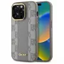 DKNY DKHMP14LPCPVSLE Σκληρή θήκη Δερμάτινη Checkered Mono Pattern MagSafe για iPhone 14 Pro 6,1 Μπεζ