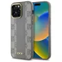 DKNY DKHMP14XPCPVSLE Θήκη iPhone 14 Pro Max 6,7 ίντσες Σκληρή Δερμάτινη Καρό Mono Pattern MagSafe Μπεζ