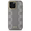 DKNY DKHMP14XPCPVSLE Θήκη iPhone 14 Pro Max 6,7 ίντσες Σκληρή Δερμάτινη Καρό Mono Pattern MagSafe Μπεζ