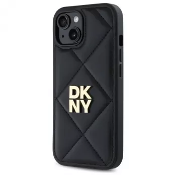 DKNY DKHCP14SPQDSLK Quilted Stack Logo Πίσω Κάλυμμα για Apple iPhone 14 6,1 ίντσες Μαύρο