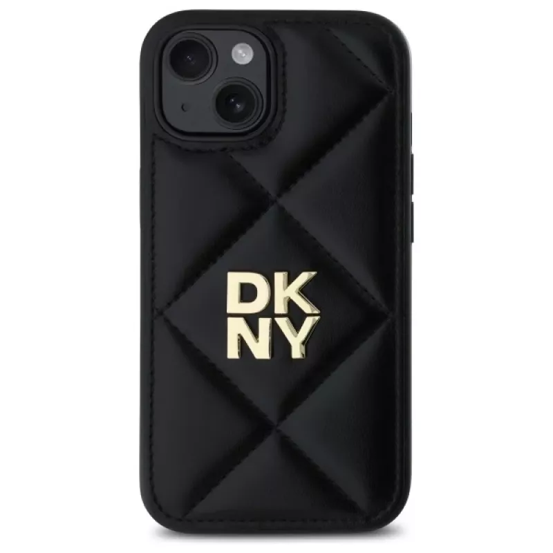 DKNY DKHCP14SPQDSLK Quilted Stack Logo Πίσω Κάλυμμα για Apple iPhone 14 6,1 ίντσες Μαύρο