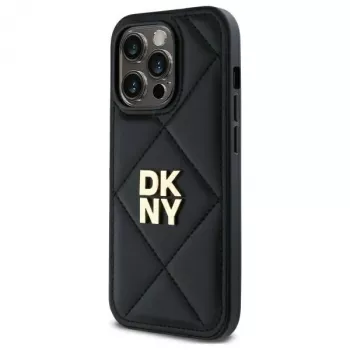 DKNY DKHCP14LPQDSLK Quilted Stack Logo Πίσω Κάλυμμα Θήκη για Apple iPhone 14 Pro 6,1 ίντσες Μαύρο