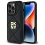 DKNY DKHCP14XPQDSLK Quilted Stack Logo Πίσω Κάλυμμα για iPhone 14 Pro Max 6,7 ίντσες Μαύρο