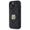DKNY DKHCP15SPQDSLK Quilted Stack Logo Πίσω Κάλυμμα για Apple iPhone 15 6,1 ίντσες Μαύρο