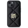 DKNY DKHCP15SPQDSLK Quilted Stack Logo Πίσω Κάλυμμα για Apple iPhone 15 6,1 ίντσες Μαύρο
