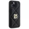 DKNY DKHCP15SPQDSLK Quilted Stack Logo Πίσω Κάλυμμα για Apple iPhone 15 6,1 ίντσες Μαύρο