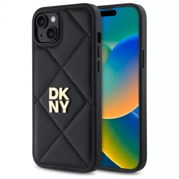 DKNY DKHCP15MPQDSLK Quilted Stack Logo Θήκη για iPhone 15 Plus 6,7 ίντσες Μαύρο