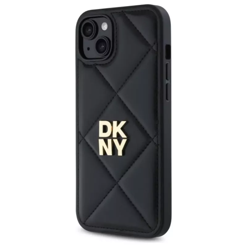 DKNY DKHCP15MPQDSLK Quilted Stack Logo Θήκη για iPhone 15 Plus 6,7 ίντσες Μαύρο